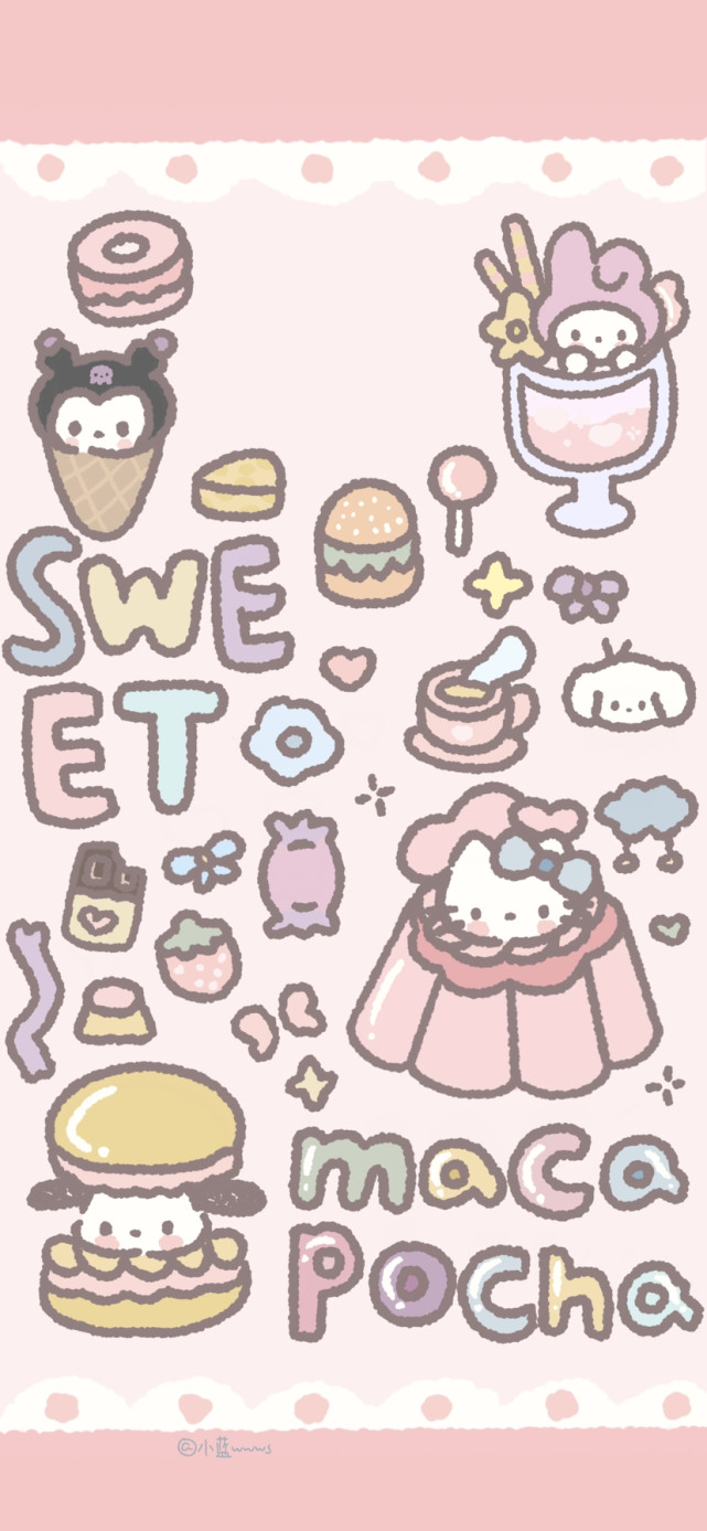 三丽鸥可爱元素软妹壁纸