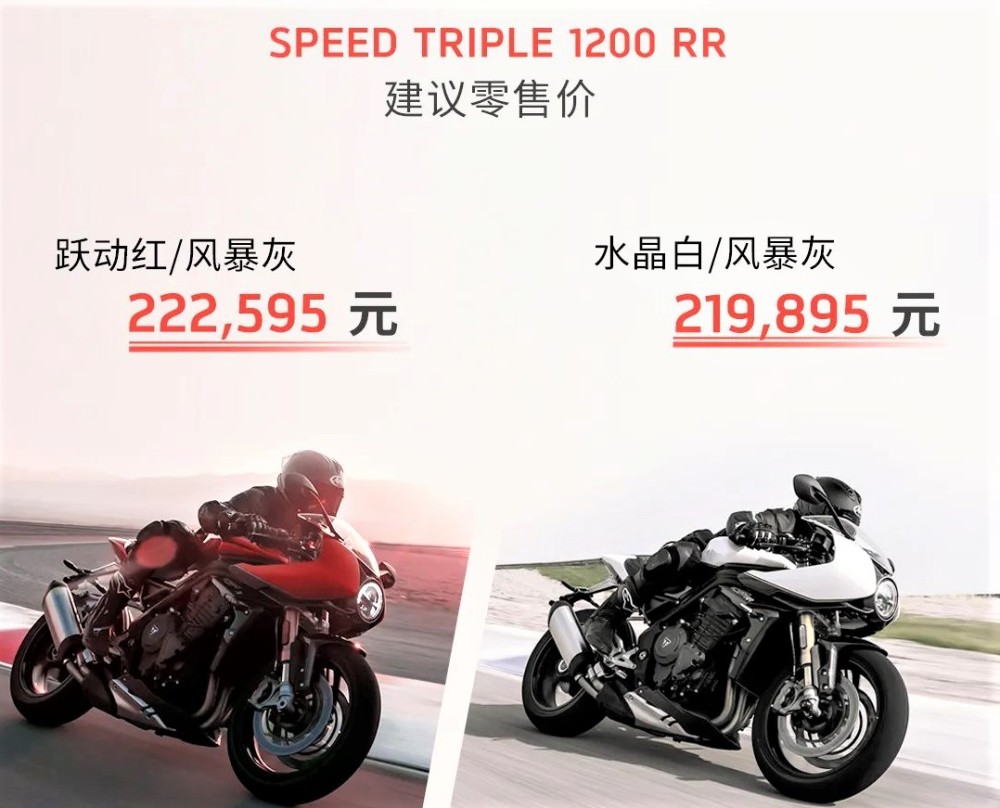 219，895元起！凯旋SpeedTriple1200RR国内上市欧美TUBE最新的69