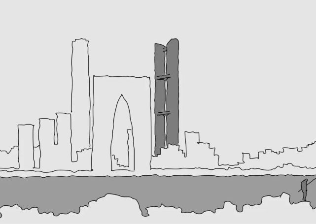 按照效果图以及同时公布的简笔画来看,项目采用的设计方案和此前曝光