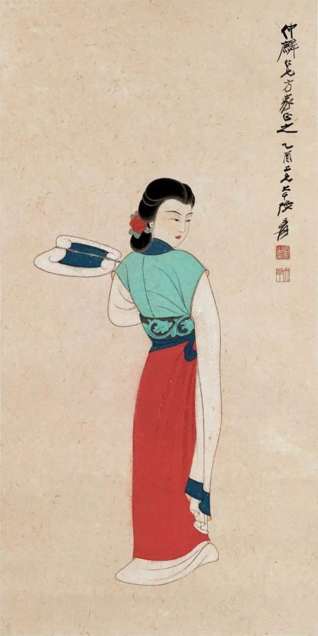 张大千画美人,美得窒息