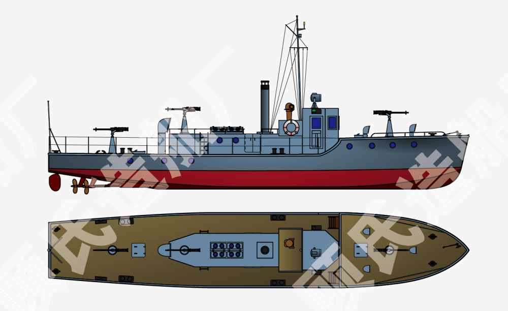怒海轻骑人民海军早期炮艇绘考小记二试制4243吨级炮艇
