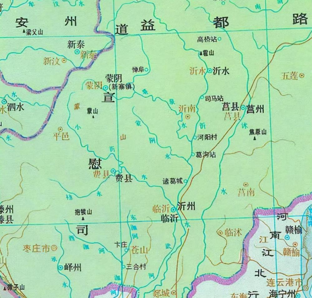 元朝时期的地图明朝时期,分别归兖州府和青州府管辖,隶属于山东布政司