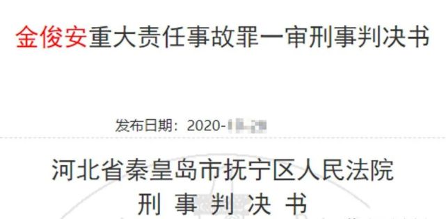 指控被告人金俊安(某公司污水处理车间主任)犯重大责任事故罪提起公诉