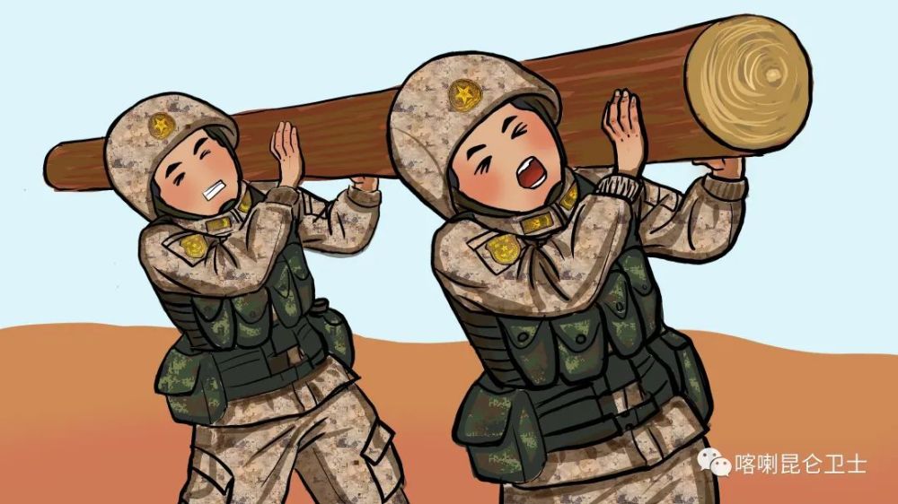 边疆女兵"小画家",漫画"话"军营!_腾讯新闻