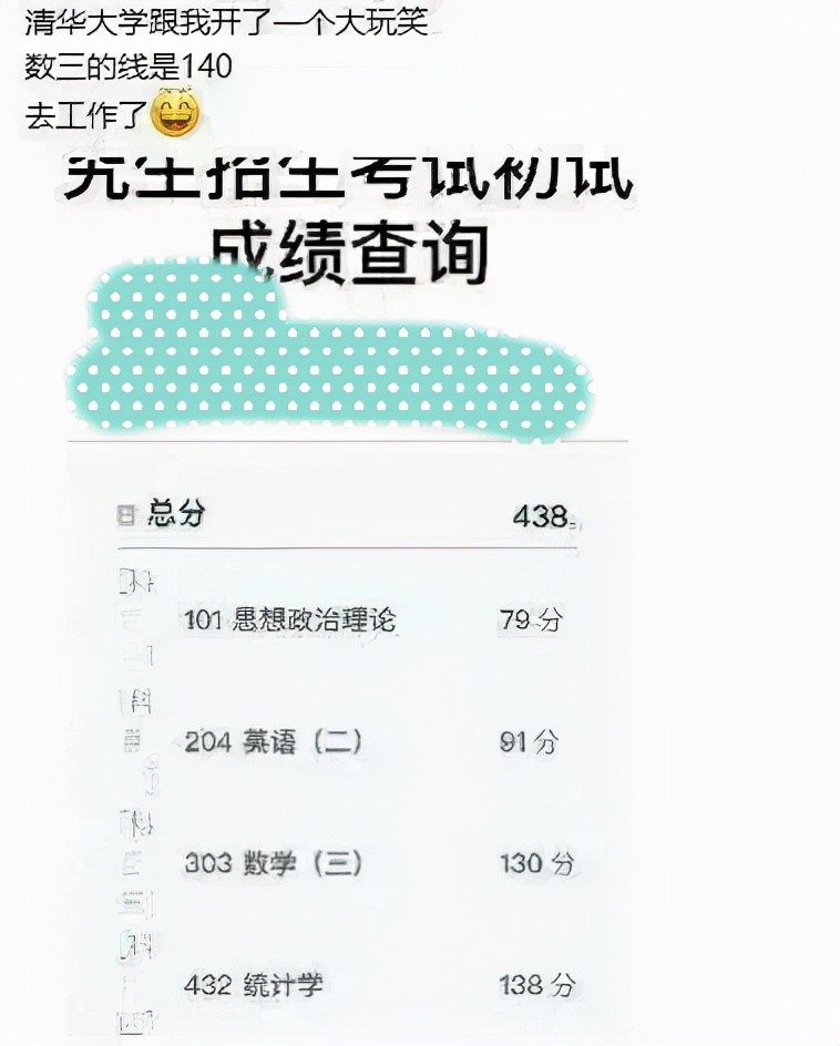 学生考研成果438分,竟无缘清华复试,“内卷”程度让人无法(2023己更新)插图2