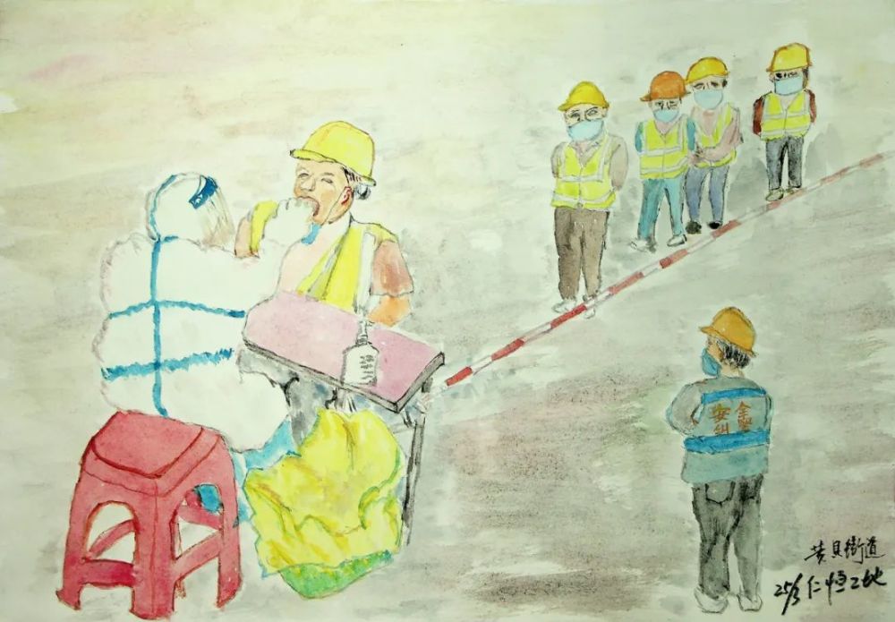 百余幅速写画记录抗疫一线感人瞬间每一张都是罗湖人的独家记忆