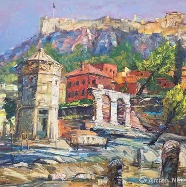 斑斓卫城 布面油画 100cmx100cm缤纷世界 布面油画 120cmx80cm圣岛