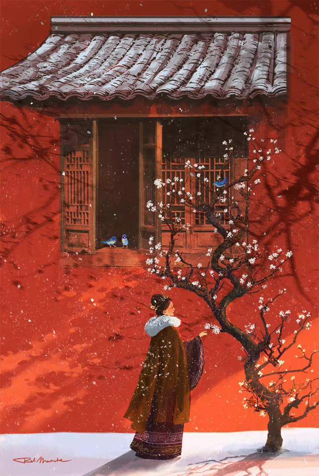绝美古风中国风插画壁纸,轻剑快马恣意江湖