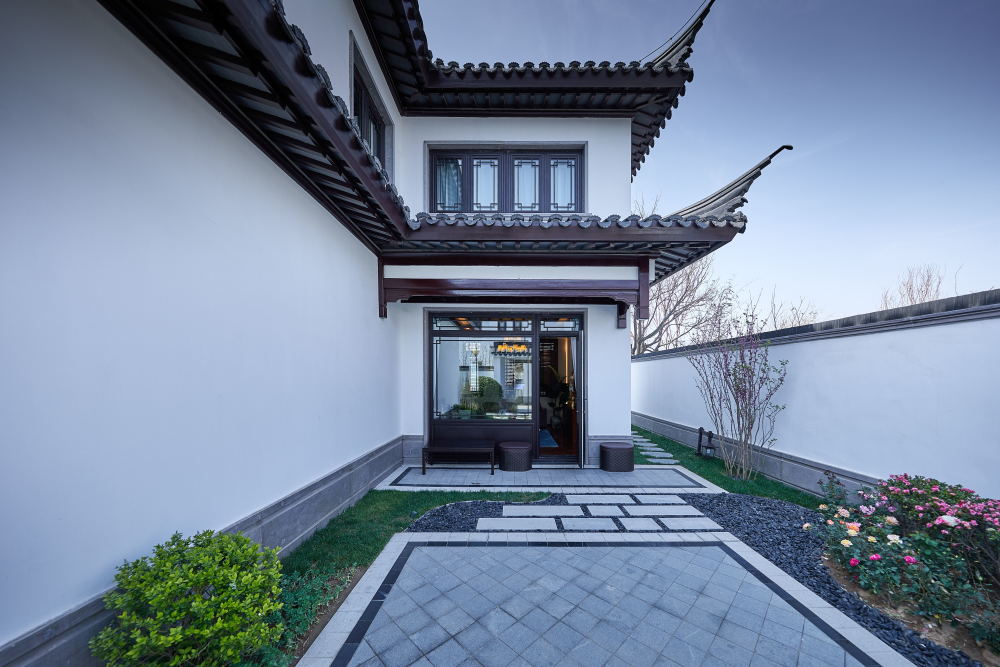 别墅外墙板风格装饰效果-新中式_腾讯新闻