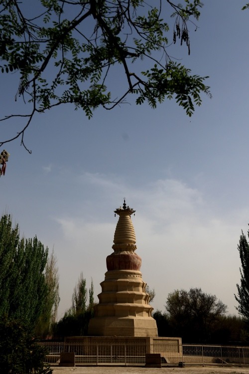 甘肃敦煌白马塔景区恢复对外开放