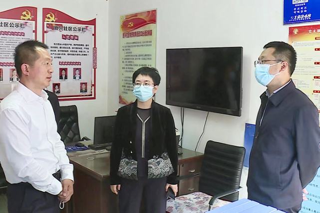 县委书记王蕾深入一线调研疫情防控网格化工作