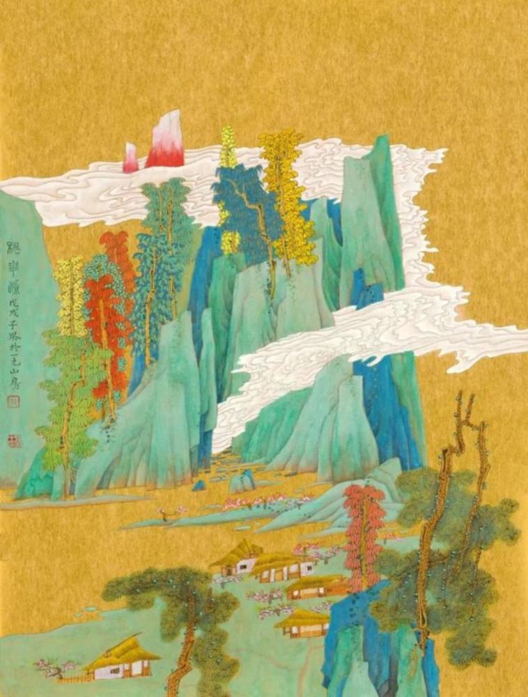 四川著名画家叶瑞琨去世,"抗癌斗士"的"金碧山水"成绝响_腾讯新闻