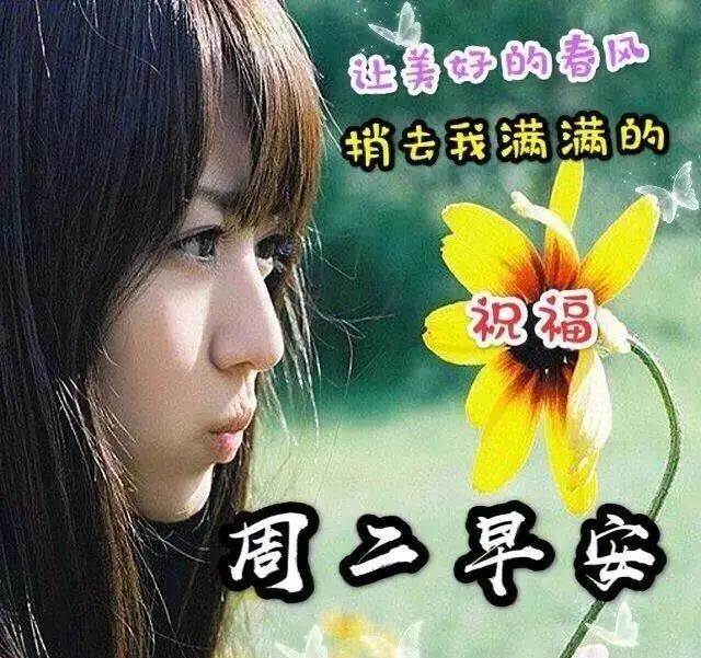 2022年4月26日星期二早上好唯美图片,周二早安祝福语带字问候图