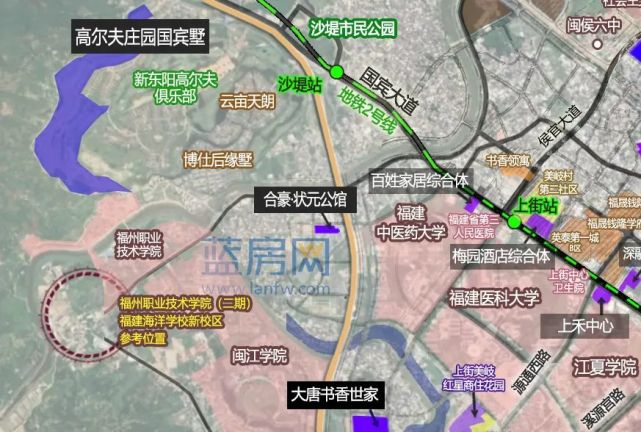 福州大學城將建2所學校用地徵收補償方案獲批位置在