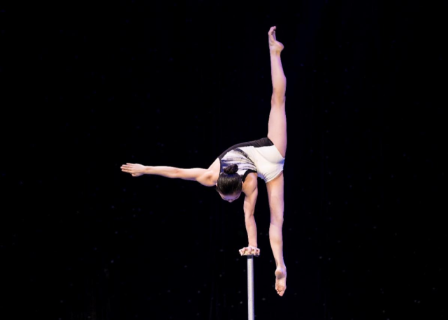 湖南省杂技家协会的柔术造型单手倒立入选纪念延安文艺座谈会80周年