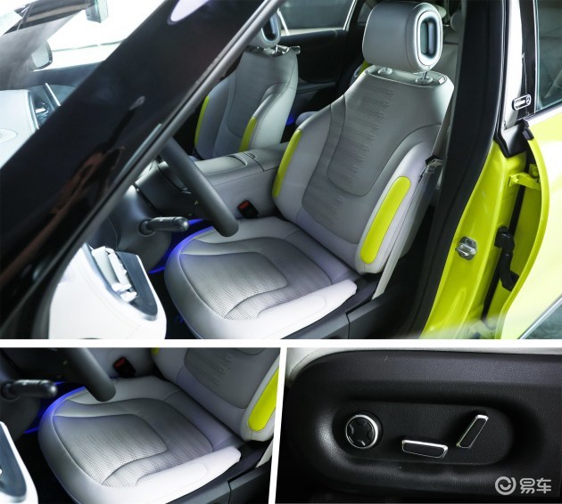 配置部分,smart精灵#1则支持主副驾10向电动调节以及座椅记忆功能