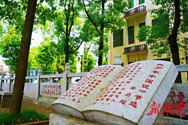 最美家乡推荐官之最美校园长沙市望城区大湖中学在美丽的校园写春天的