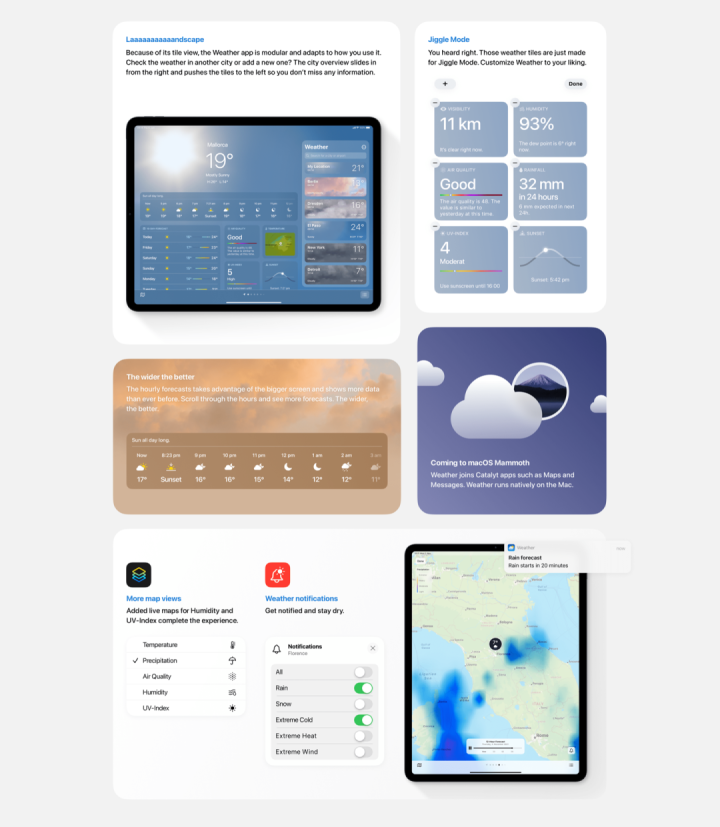 第三方发布iPad原生天气APP新设计