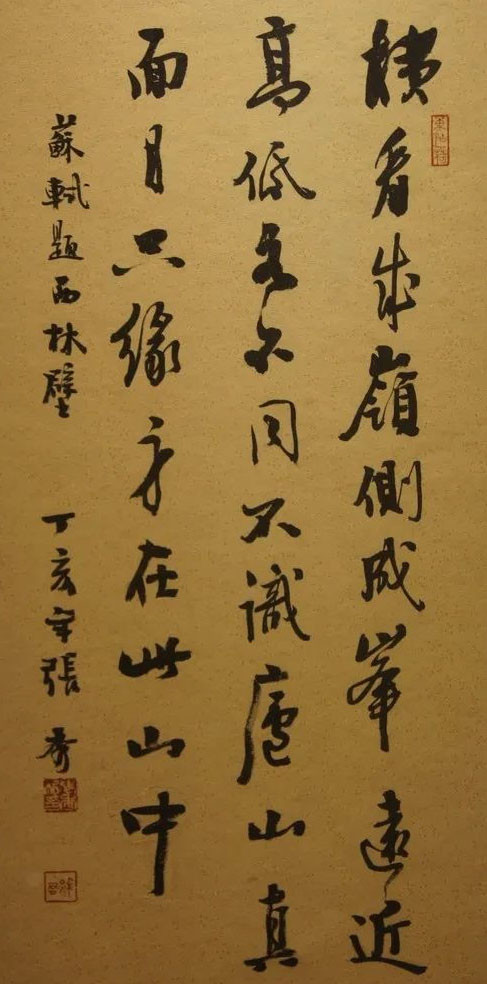 张秀的楷书既有颜楷的浑厚,又有何绍基的笔意