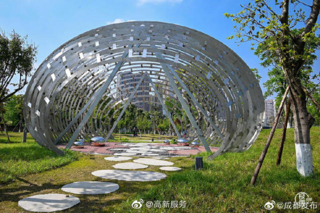 东站绿轴公园,城市里的一抹清新绿色