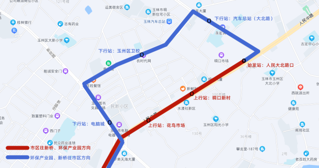 广西玉林公交车路线图图片