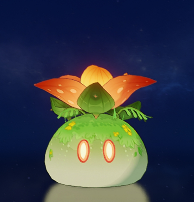 (这个反应很早就有了,不过是玩家是打不出来的,属于草史莱姆专属效果