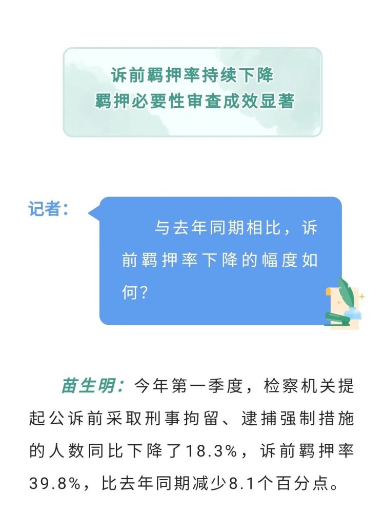 数据说话少捕慎诉慎押刑事司法政策落实一年间