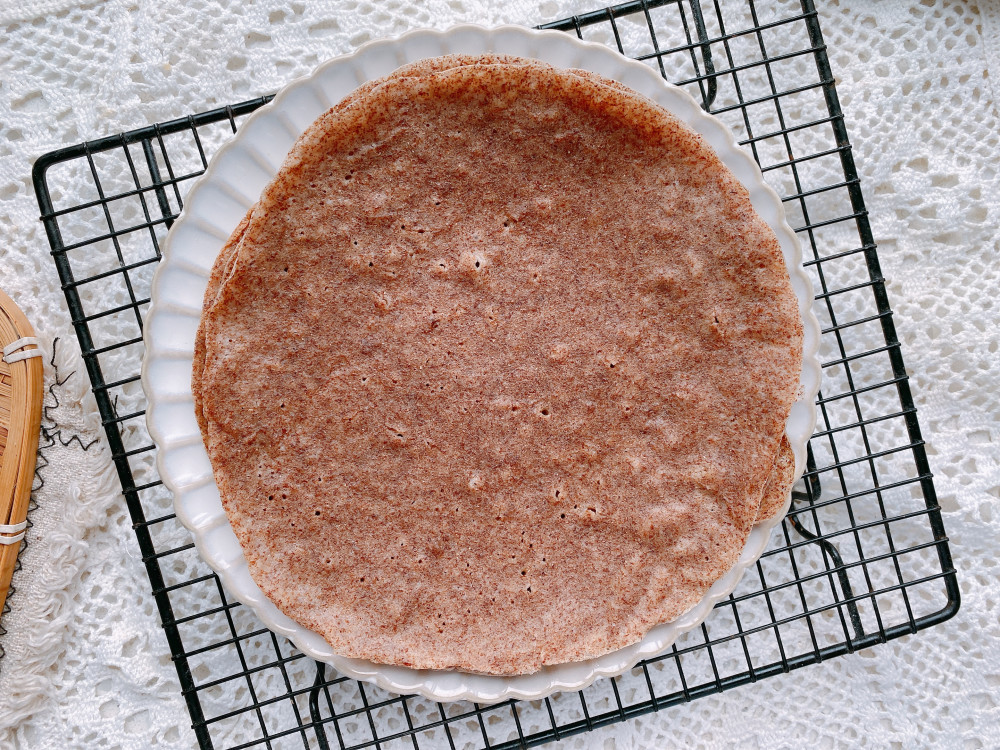 8分钟就能出锅的黑全麦饼不用和面不用揉面柔软筋道减脂期必备