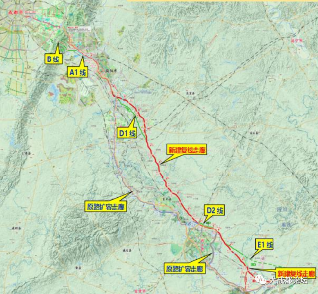 g85g76 重庆(川渝界)至成都高速公路(老成渝高速)扩容项目详细路线及