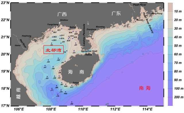 北部湾区位图地理上,北部湾是一个半封闭的浅水海湾,北临广西,东临