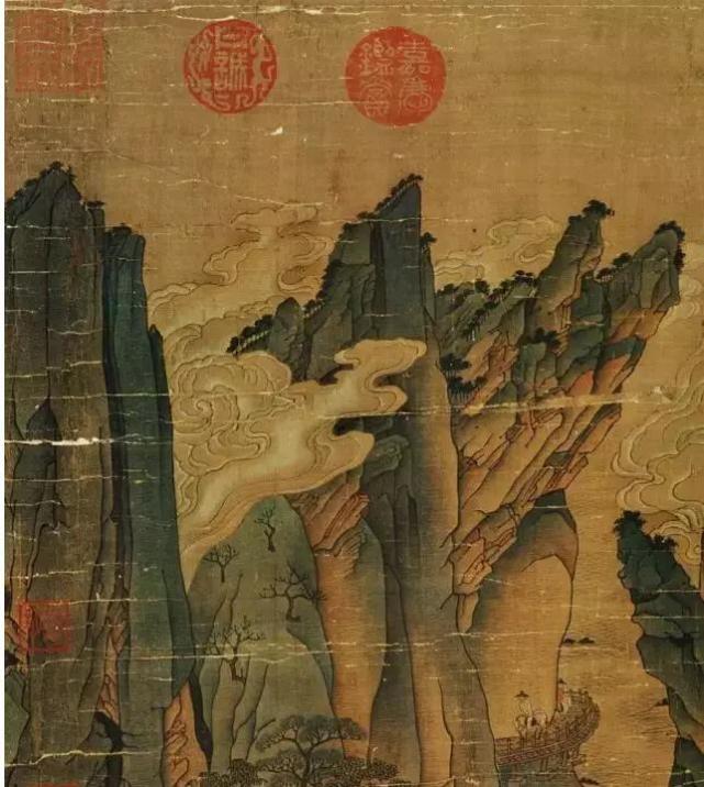 北宗山水之祖李昭道构图雄奇明丽和谐尤擅青绿山水