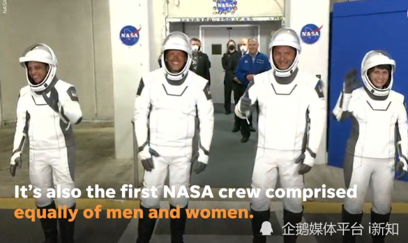 马斯克SpaceX升空！4位宇航员6个月任务太空首现黑人女性宇航员