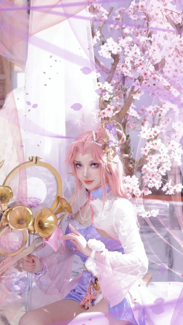 cos:王者荣耀王昭君乞巧织情cos正片@阿洛
