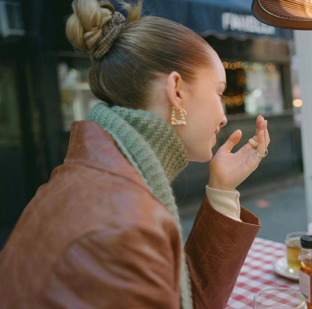 纽约时尚博主lindsay春日色彩混搭 复古风占有一席之地