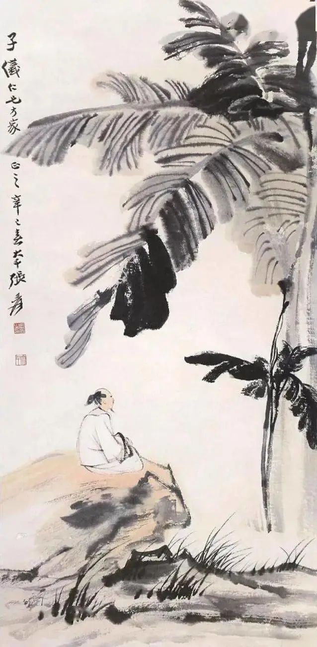 赏画|国画里的芭蕉,笔墨淋漓