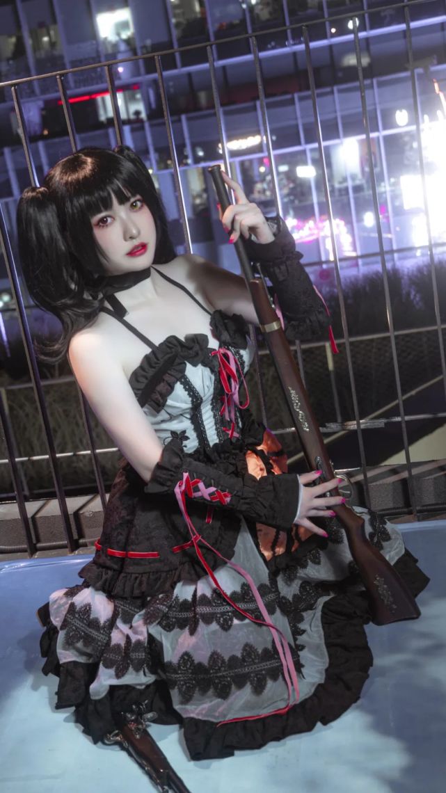 cos:约会大作战时崎狂三cos正片@薰莸