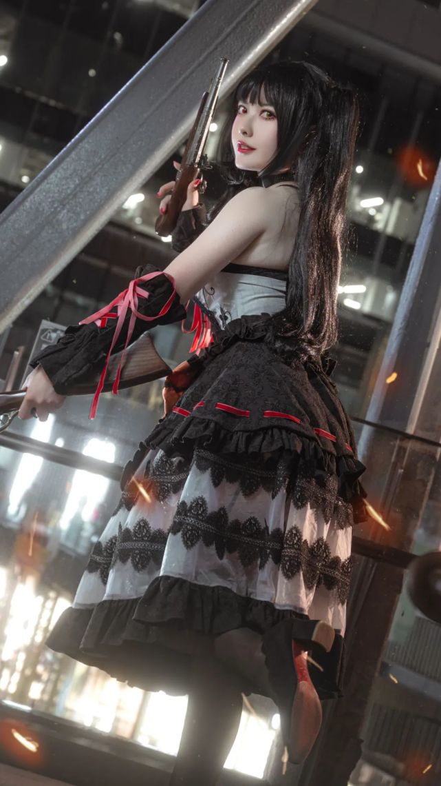 cos:约会大作战时崎狂三cos正片@薰莸