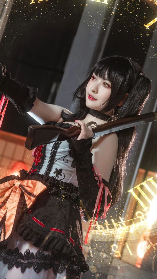 cos:约会大作战时崎狂三cos正片@薰莸