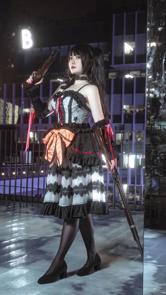 cos:约会大作战时崎狂三cos正片@薰莸