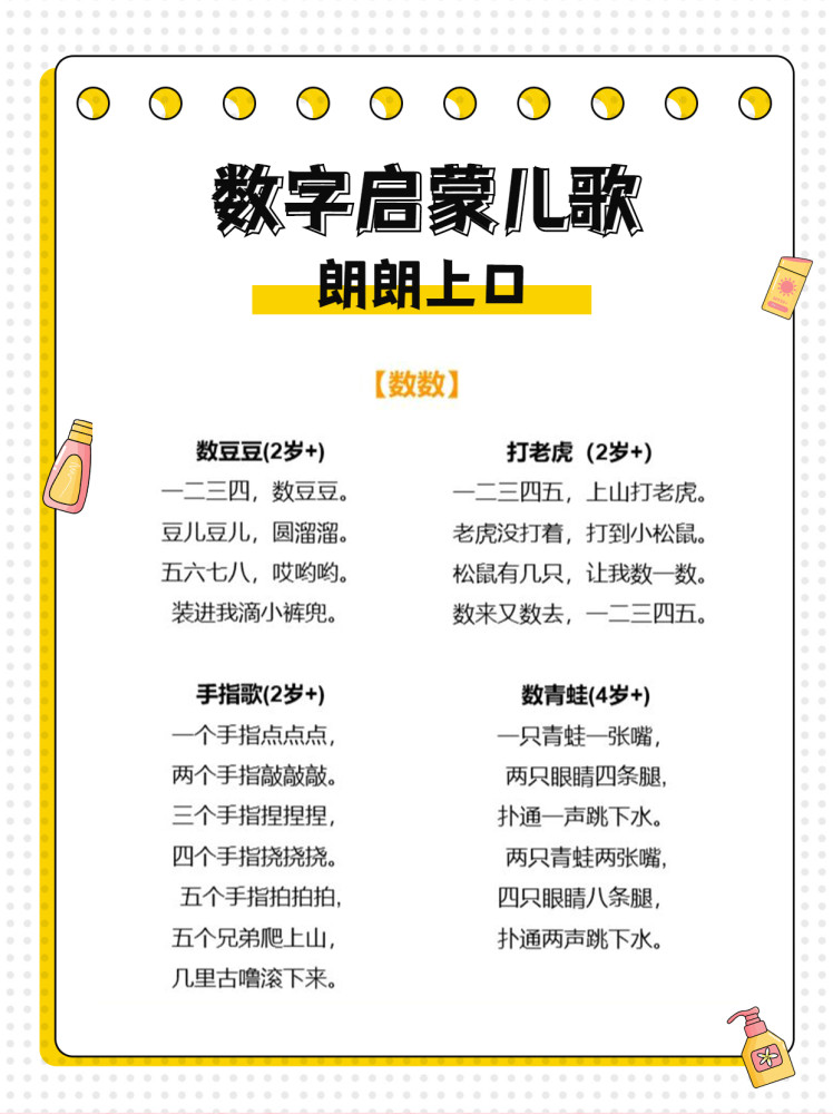 数字启蒙儿歌 朗朗上口 适合0 6岁宝宝 腾讯新闻
