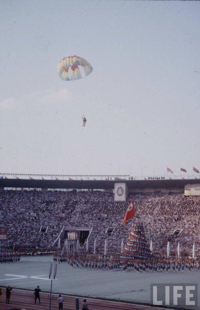 彩色老照片 1963年五一国际劳动节 苏联莫斯科的盛大庆典