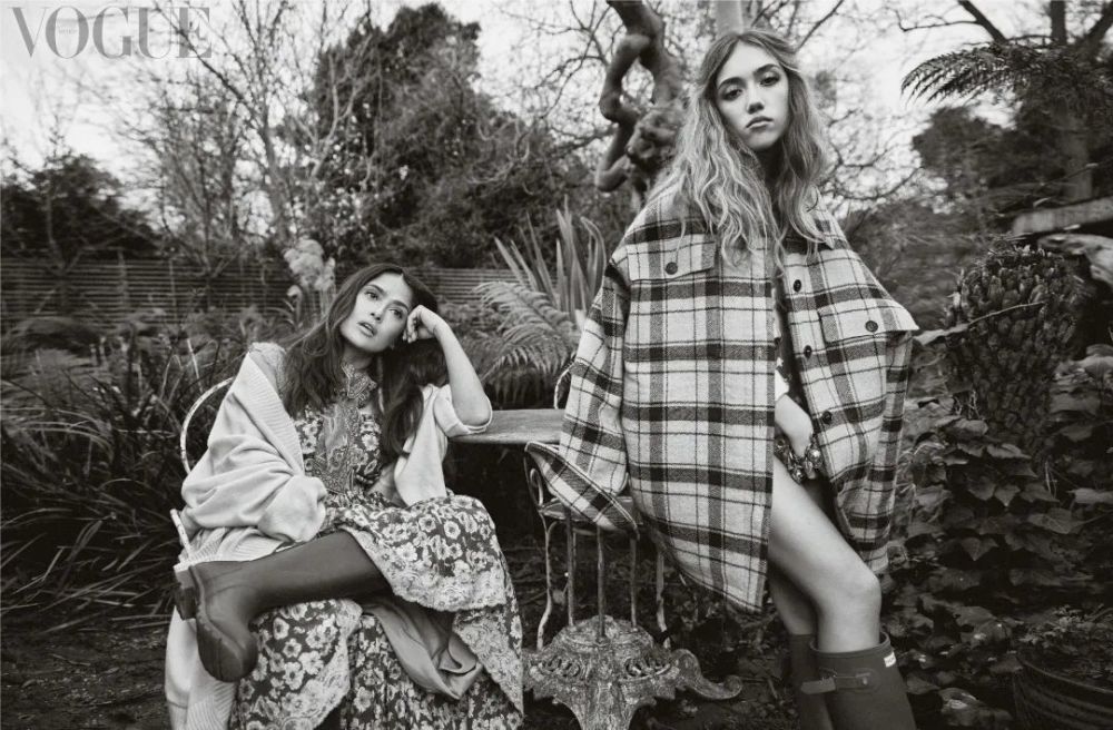 Gucci老板14岁女儿登上《Vogue》，她遗传到妈妈的颜值了吗？