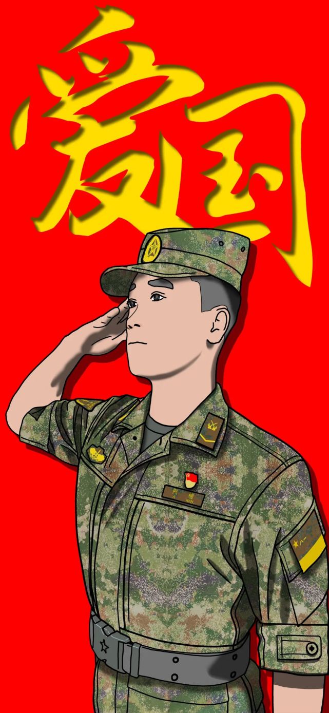 军人漫画图片大全图片