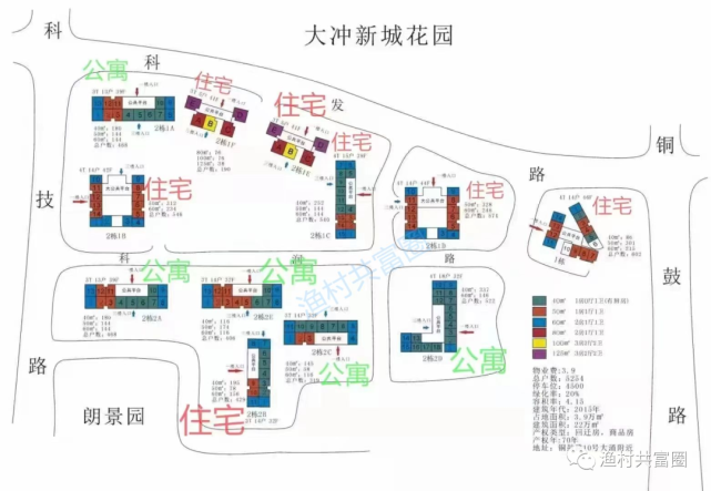 期华润城润府1期总体布局本系列内容,为大家展示深圳的小区楼栋分布图