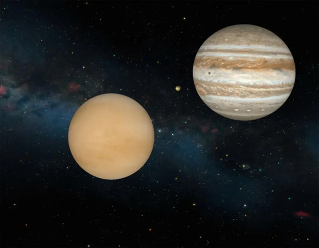 金星和木星将合相夜空中两行星几乎相撞