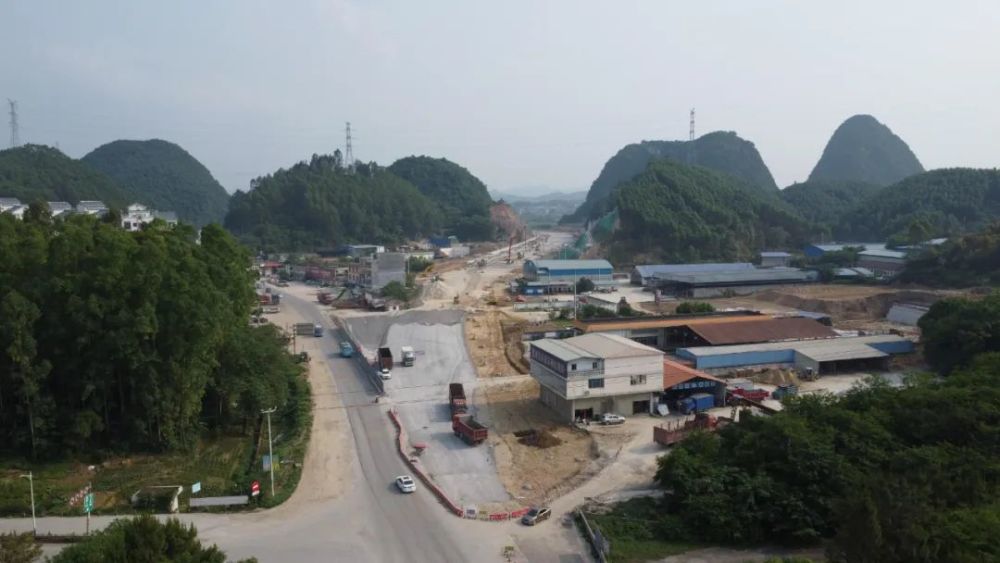 宜州新区金山大道工程(一期)项目1标将于6月底通车_腾讯新闻