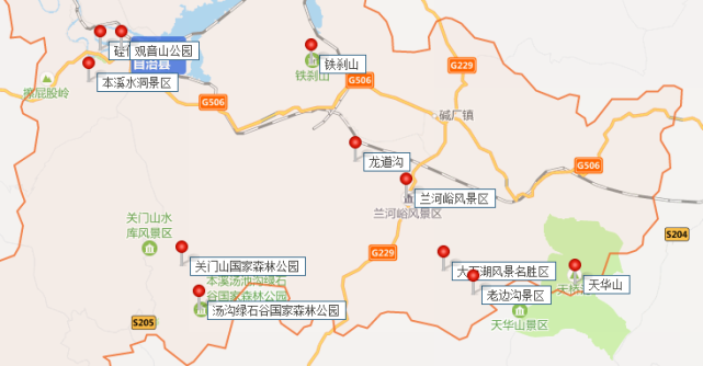 景区,老边沟景区,大石湖风景名胜区,关门山国家森林公园,九顶铁刹山