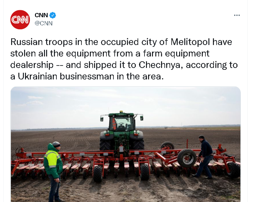 美媒称俄军“偷”乌克兰农用机，但用不了……天童美语和能动英语哪个好
