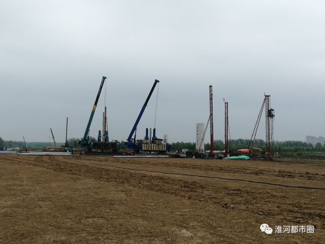 五河高铁站建设已进入了实质性的施工阶段