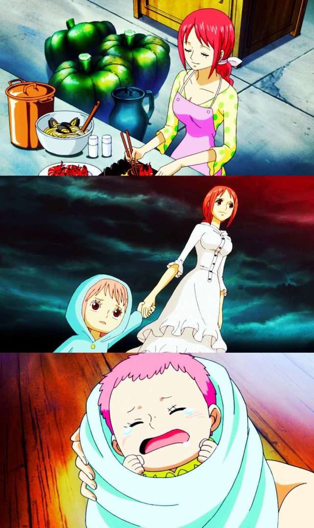 海贼王,这四位母亲为孩子付出生命,她们美丽且伟大